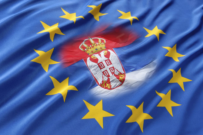 Evropska unija i srbija zastava