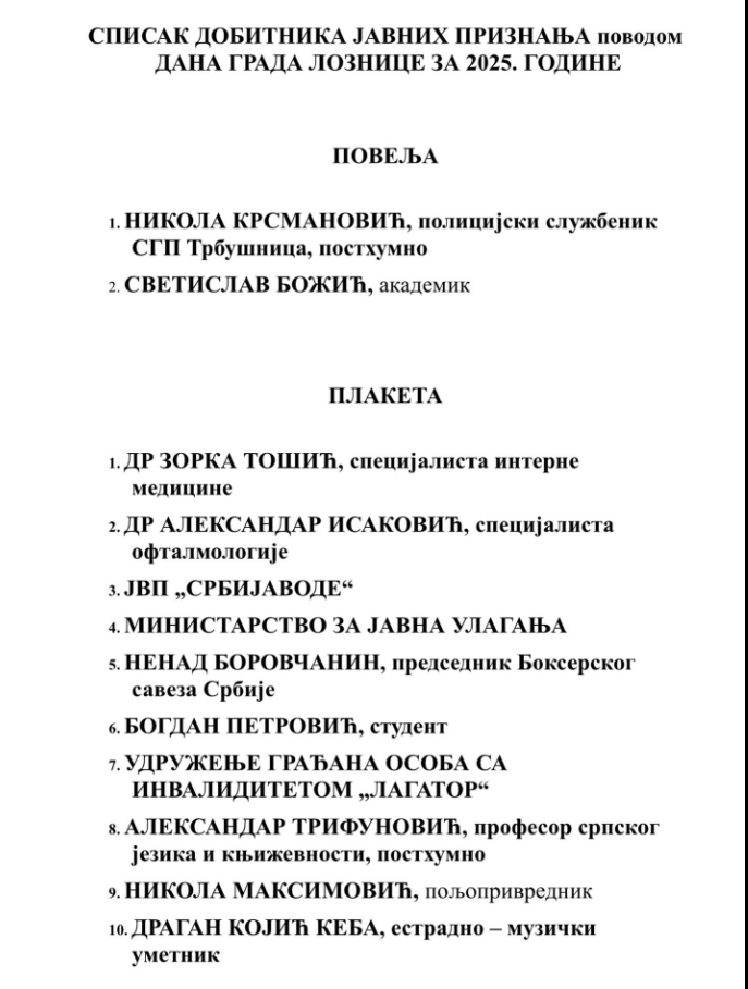 dobitnici