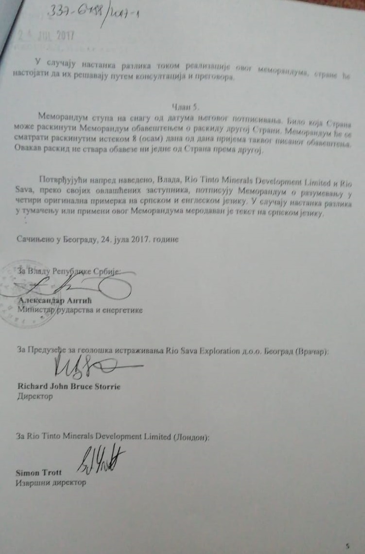 memorandum 5